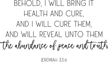 Fototapeta premium Healing Bible Verse, Christian biblical poster, vector illustration