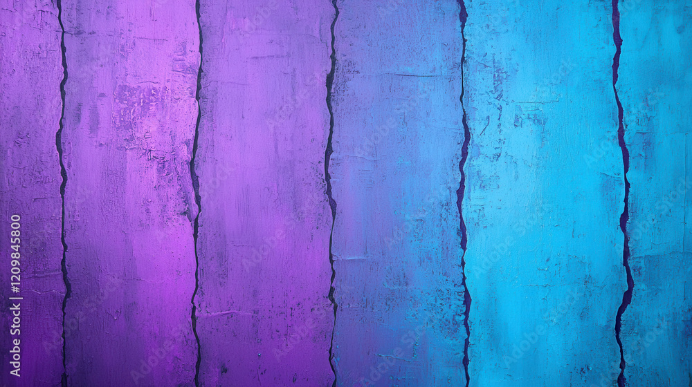 Poster elegant abstract patterns with luminescent tracing lines in vibrant purple and blue hues