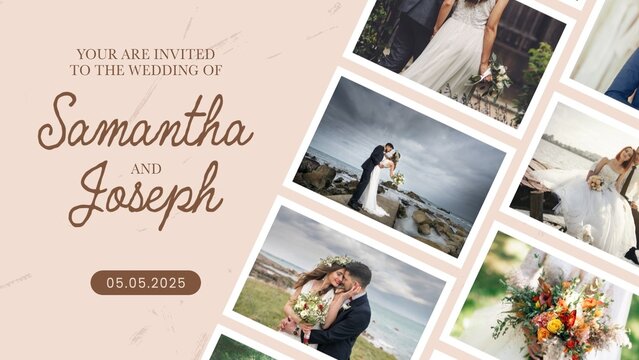Wedding Invitation Romantic Slideshow