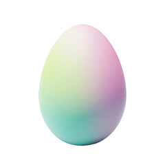 Multicolored beautiful colorful Easter egg isolated from background