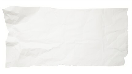 White ripped paper background texture crumpled
