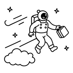 cartoon character of a man