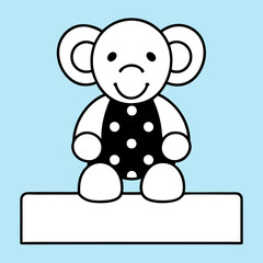 baby girl with teddy bear