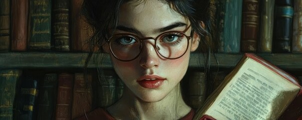 A portrait of a person with a piercing, inquisitive gaze, suggesting a sharp mind and a thirst for knowledge.