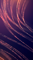 Exploring Abstract Light Trails Set Against a Dark Background to Showcase Their Beauty and Impact seamless loop