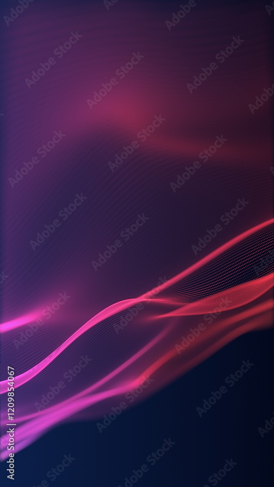 Aufkleber dynamic colorful waves of light created in an engaging abstract design and conceptual format