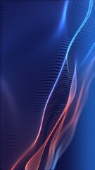 Abstract Seamless loop Background Waves of Light and Color beautifully captures vibrant hues and flowing forms