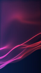 Dynamic Colorful Waves of Light Created in an Engaging Abstract Design and Conceptual Format