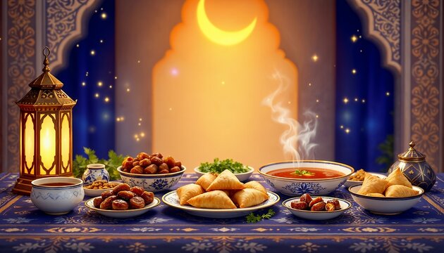 Ramadan Feast: Delicious Dishes and Festive Ambiance