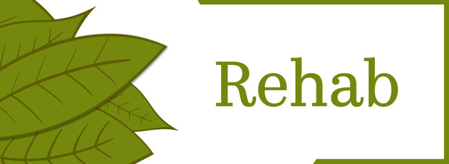 Rehab Green Leaves Bunch Left Text Horizontal 