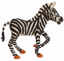 Cebra. Plastilina.