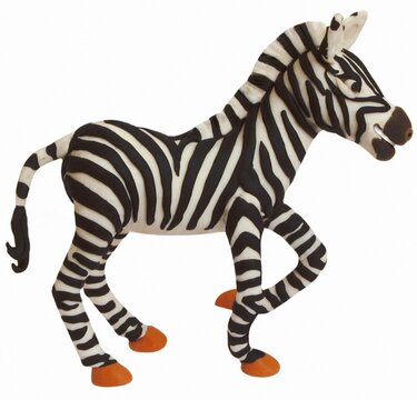 Cebra. Plastilina.
