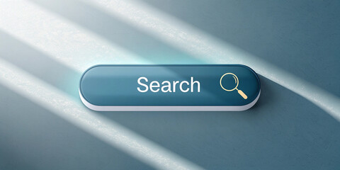 A 3D Search Bar Template for Website Design