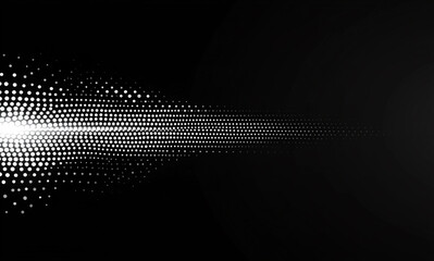 abstract black technology background with dots