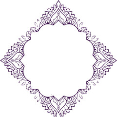 Beautiful flower art and mandala vector design