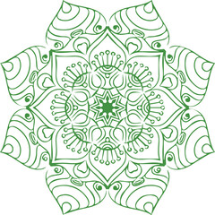 Beautiful flower art and mandala vector design