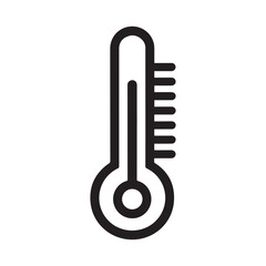 Thermometer icon silhouette vector illustration Hospital and medical health care