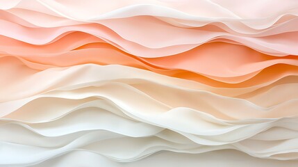 Obraz premium Waves of colorful fabric studio abstract background pastel color close-up textures and patterns