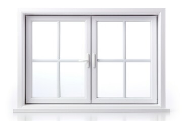 Rectangular modern white window white background architecture transparent