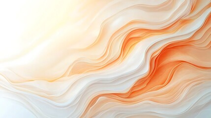 Obraz premium Abstract background with pastel color waves digital art soft environment modern concept