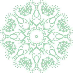 Beautiful flower art and mandala vector design