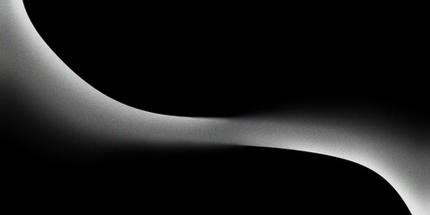white abstract griny design on black monochrome background 