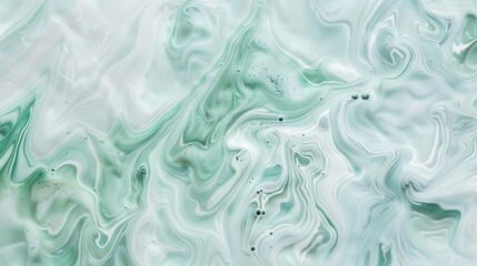 Obraz premium Light pale blue green abstract background that provides ample space for creative design. This soft and soothing color combination of light blue and green creates a serene and versatile backdrop, perfe