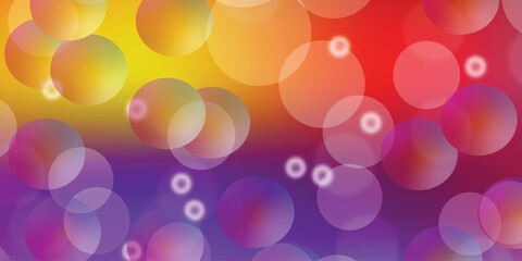 Colorful bokech, circles, abstract background   bokeh effects in various colors                             