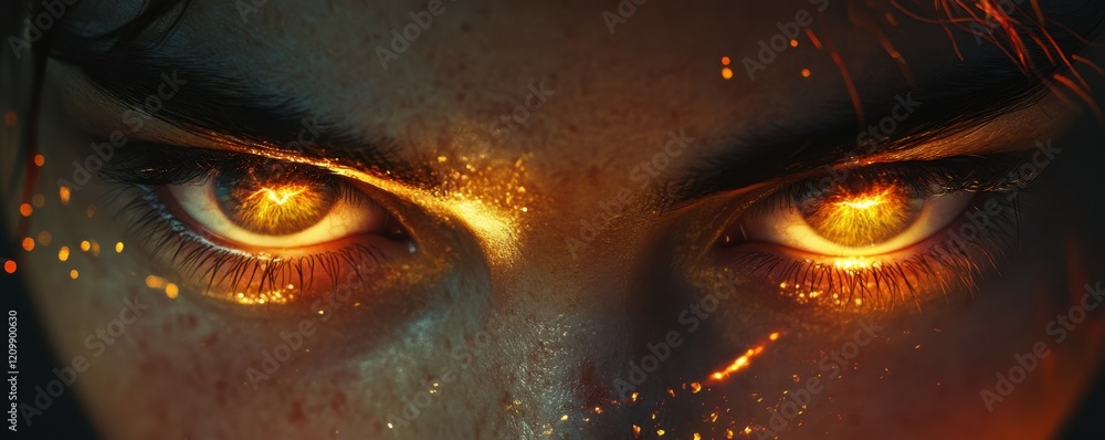Poster a spark of curiosity igniting in a face, the eyebrows furrowed and the lips slightly parted.