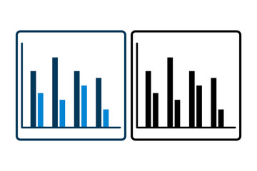 Pie Chart icon. icon related to Office. suitable for web site, app, user interfaces, printable etc. solid icon style. simple vector design editable