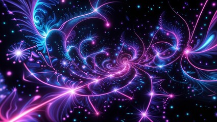 Swirling Patterns in Purple and Pink