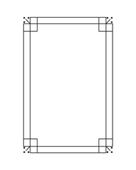 monochrome frame decoration