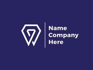 Modern Dental Logo: Tooth with Diamond Shape Icon.