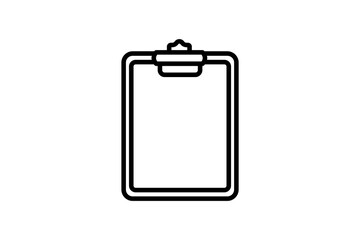 Clipboard icon. icon related to Office. suitable for web site, app, user interfaces, printable etc. line icon style. simple vector design editable