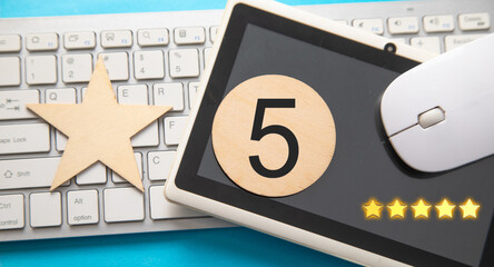  5 stars. Customer satisfaction. Feedback
