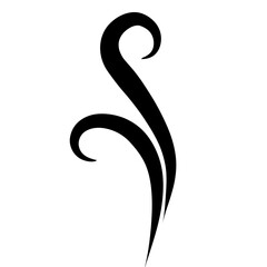 Naklejka premium steam aroma heat icon illustration