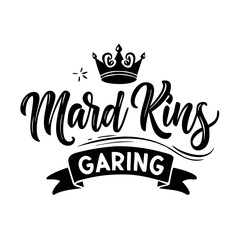Premium Black-and-White Logo for Mardi Gras Celebrations