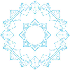 Beautiful flower art and mandala vector design