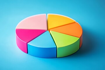 Pie chart concept, Generative AI