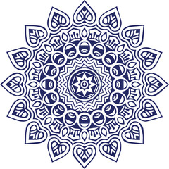 Beautiful flower art and mandala vector design