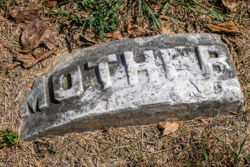 Mother stone Cincinnati Finneytown historical cemetery Graveyard
