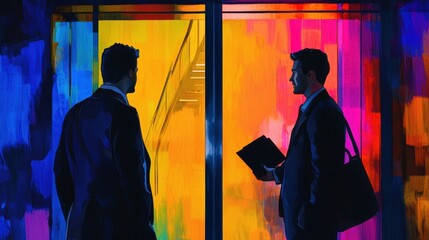 Candidate practicing elevator pitch with friendâ€™s feedback