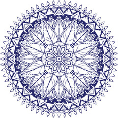 Beautiful flower art and mandala vector design