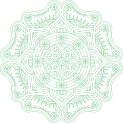 Beautiful flower art and mandala vector design