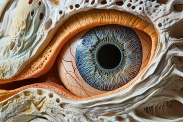 Abstract Artistic Eye Close-Up