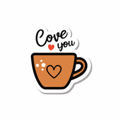 cup of coffee with heart