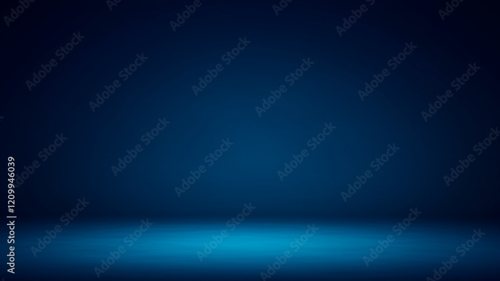 Poster a deep blue abstract gradient background suitable for product displays or as a text backdrop design