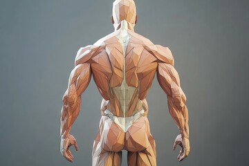 Polygonal Human Anatomy Model