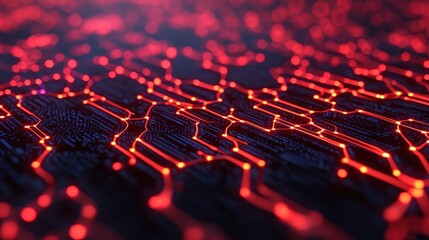 Obraz premium Cybersecurity Incident Response Recovery concept. Glowing Cybersecurity Visualization of Futuristic Technology Circuit Network