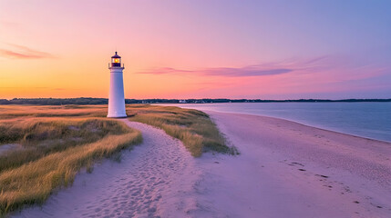 East Chop Lighthouse on Martha's Vineyard island